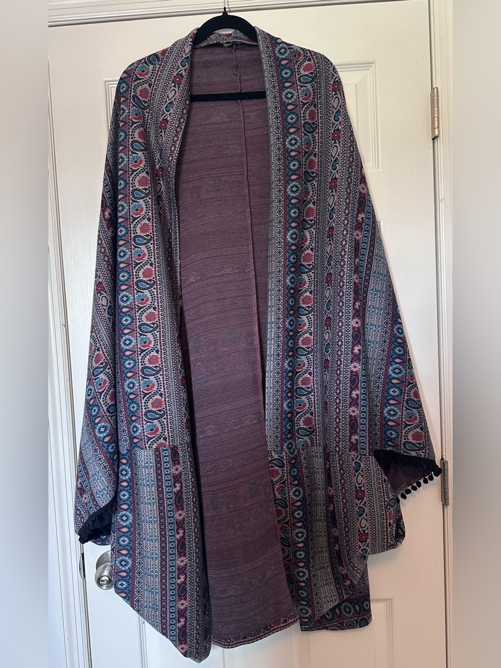 Women's Kimono Wrap in BOHO Paisley Patterned Print - Weekend by Suzanne Betro
